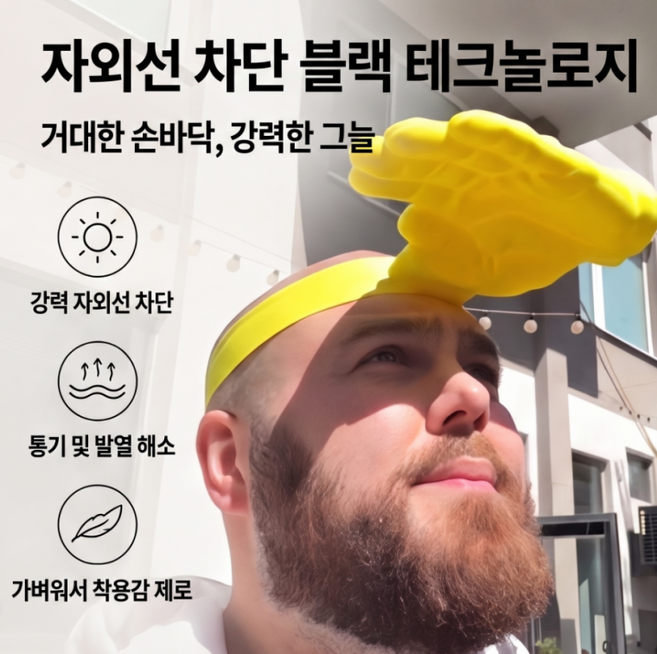 손바닥 크기의 모자 3D 프린팅으로 제작된 조절 가능한 헤어밴드형 햇빛 차단 추상적인 야