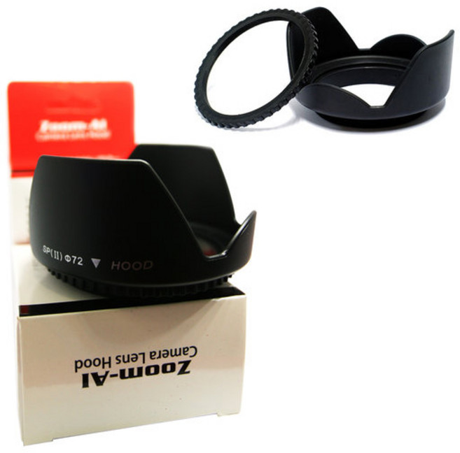 플레어 고스트방지 후드조절링 캐논후드 니콘후드 소니후드, 꽃무늬후드 52mm, 1개