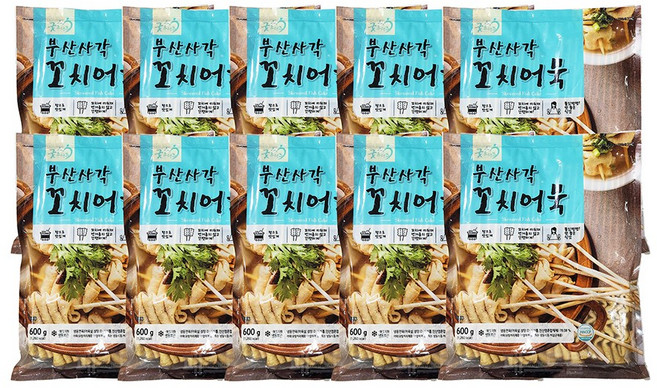 굿프랜즈 부산사각 꼬치어묵, 10개, 600g