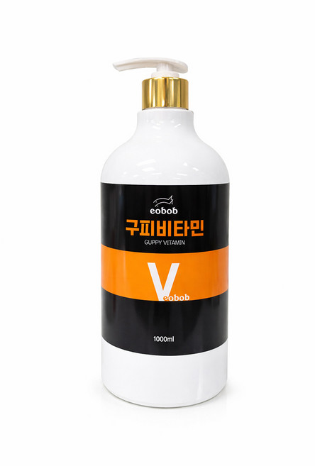 EOBOB 1000ML 고급 프리미엄 골드 펌프형 구피비타민, 1개