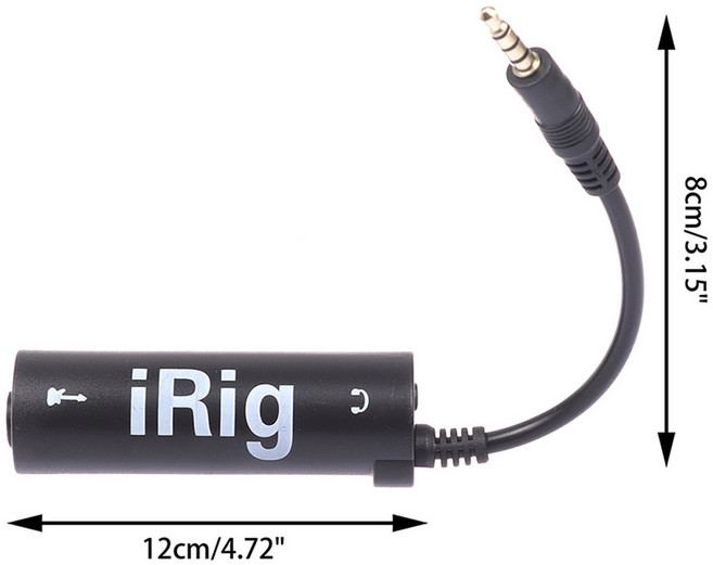 기타인터페이스 Irig 모바일 효과 기타 이동 기타를 전화 인터페이스 변환기로 교체