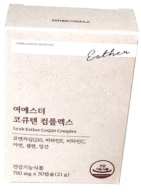 [본사직영] 여에스더 코큐텐 컴플렉스 (코엔자임Q10) 국민영양 프로젝트, 3박스, 30정