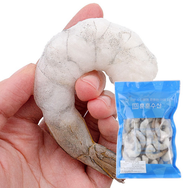 훈훈수산 대용량 생 칵테일새우 900g, 1개, 31/40 (60-80미) 베트남산