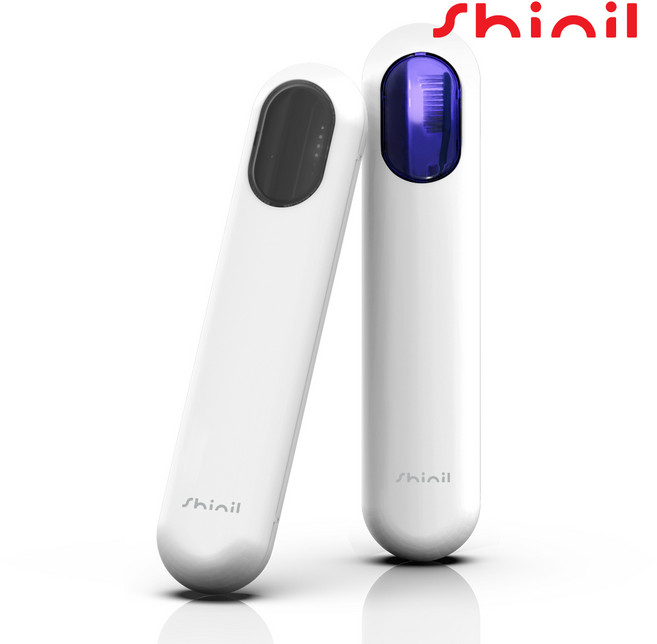 신일 국내생산 UVC 충전식 상태확인 투명창 강력살균 무선 칫솔살균기, Std-W400UV, 화이트