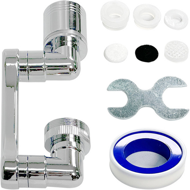 깔끔상회 1080도 세면대 회전 워터탭 수도꼭지+필터세트, 1개