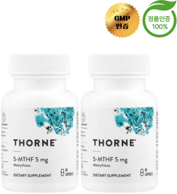 1+1 쏜리서치 엽산 5MTHF 5mg 메틸폴레이트 5mg 60캡슐, 60 CAPSULES