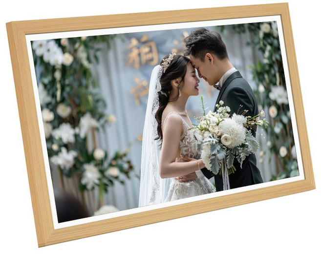 카멜 클라우드 대형 디지털액자 원격 전송 자동 회전 CPF2210IPS, 오크