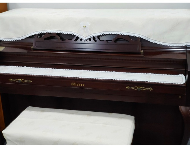 피아노커버 세트 윗커버 건반커버 의자커버 디지털 덮개형, 덮개형 연베이지, 1개