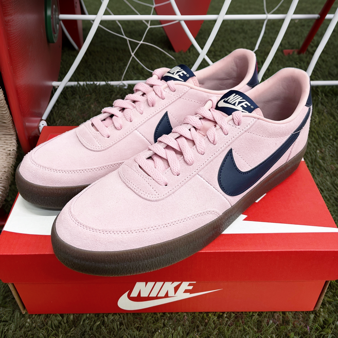 나이키 킬샷 2 핑크 스웨이드 글레이즈 라이트 오어우드 브라운 남성용 스니커즈 운동화 패션화 데일리화