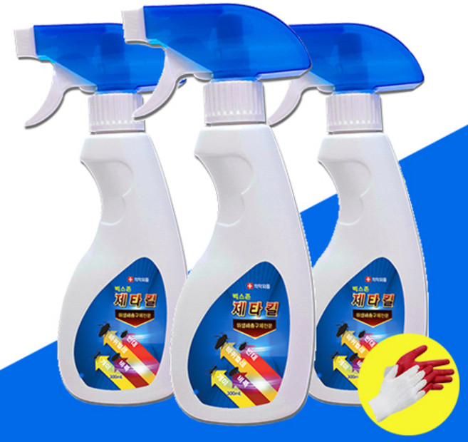 벅스존 초강력 제타킬 300ml 3개 10배 더 강력 다죽이는 위생해충구제전문 스프레이 지네 바퀴벌레 개미 벌레 한번사용 3개월지속