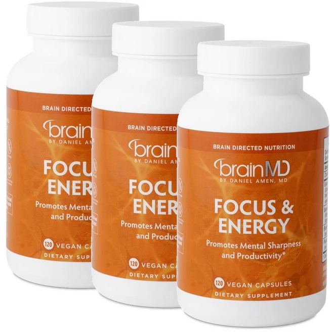 브레인엠디 포커스 앤 에너지 캡슐 BRAINMD Focus and Energy, 3개, 120정 - 쿠팡