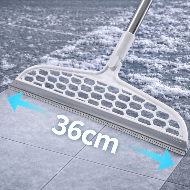 오피모 들뜸없는 밀착 욕실 물기제거 실리콘 스퀴지, 화이트, 1개