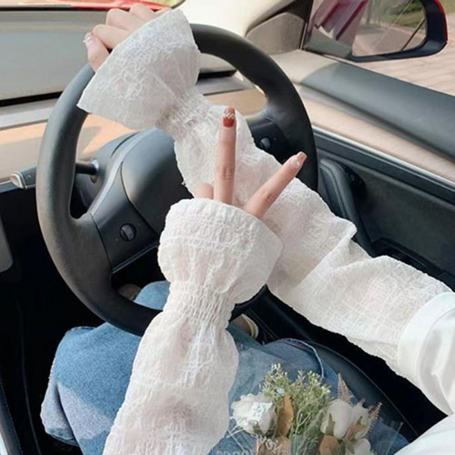 osshop 시어서커 여성 운전용 팔토시