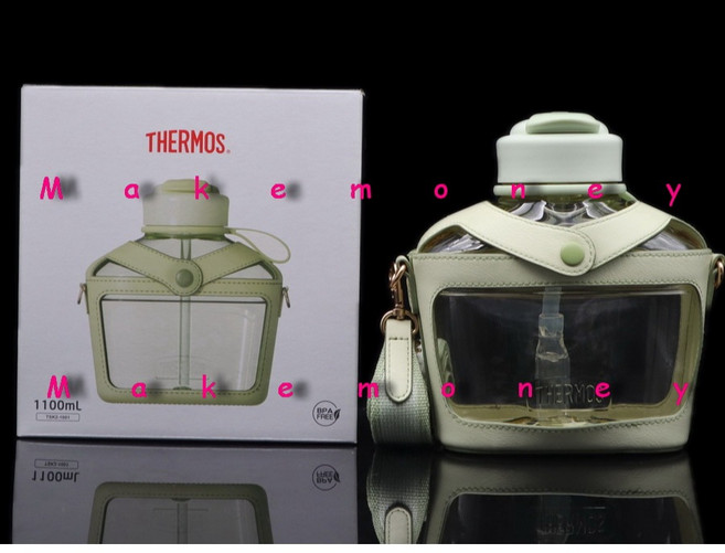 THERMOS 膳魔師 TSK2-1001 吸管輕水瓶 1100ml, 1個, TSK2-1001-AG