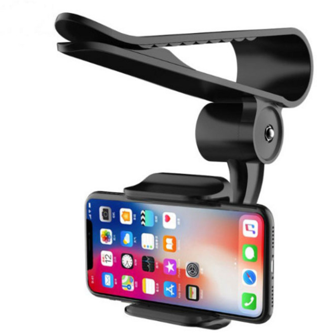 [마오르]차량용 휴대폰 거치대 핸드폰 썬바이져 거치대 만능 다기능 다용도거치대, 1세대 썬바이저거치대, 블랙, 1개