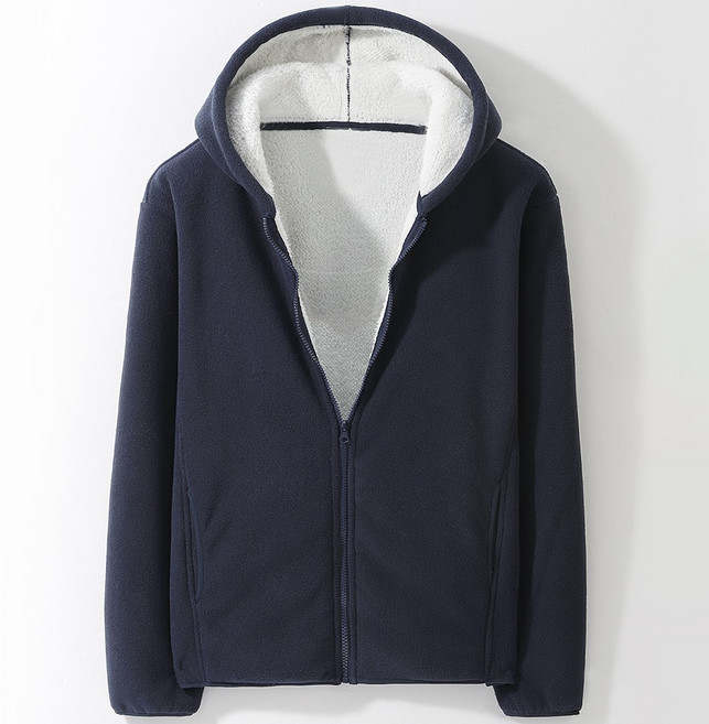 후앙스 오버핏 남녀공용 양털 후리스 후드 집업 CJJP-2202