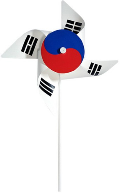 4개 태극기 바람개비 플라스틱 튼튼한 바람개비 재료 마당 정원 화단 공원 장식 체험 대한민국 응원용품 삼일절, 1개, 상세페이지 참조