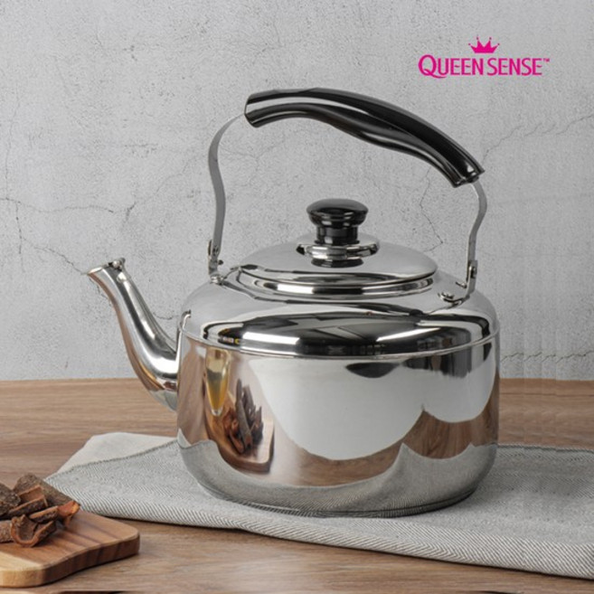 퀸센스 하모니 스텐 휘슬 주전자 7L, 없음, 1개, All Stainless