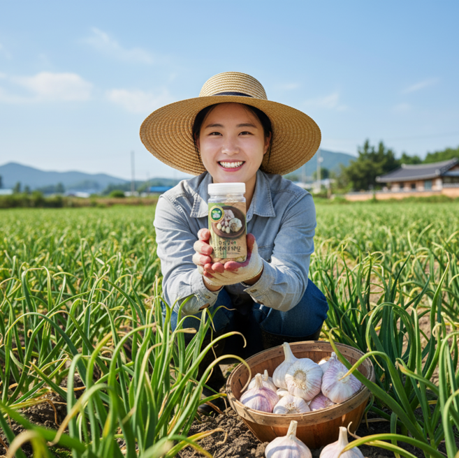 국내산 죽염마늘한알 동결건조마늘, 50개, 3.5g