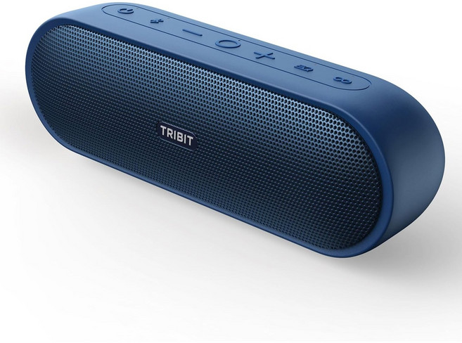 TRIBIT XSound Plus 2 휴대용 블루투스 스피커: 30W 출력 IPX7 방수 무선 스피커 캠핑용 24시간, Blue