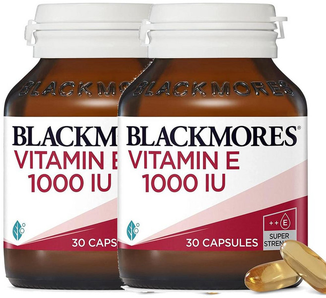 호주 블랙모어스 Blackmores Natural E 비타민E 1000IU 캡슐, 2개