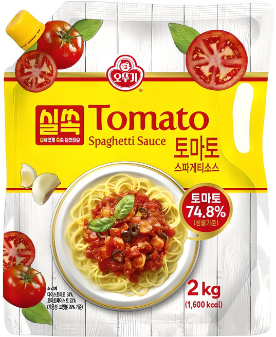 오뚜기 실쏙 토마토 스파게티소스, 2kg, 1개