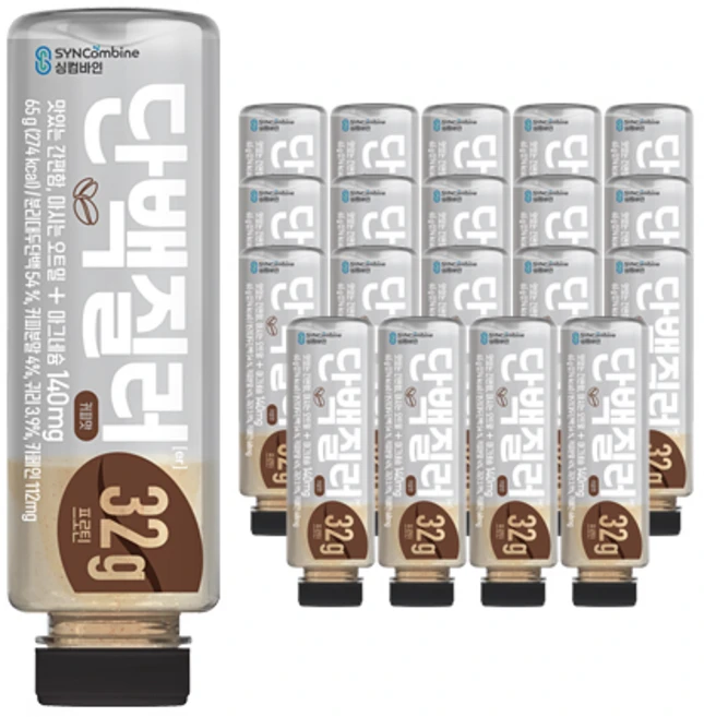 싱컴바인 단백질러 커피맛 페트, 65g, 20개 - 쿠팡