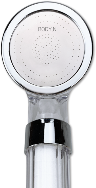 바디엔 필터 샤워기 헤드 수압상승 염소 녹물 제거, 실버, 1개