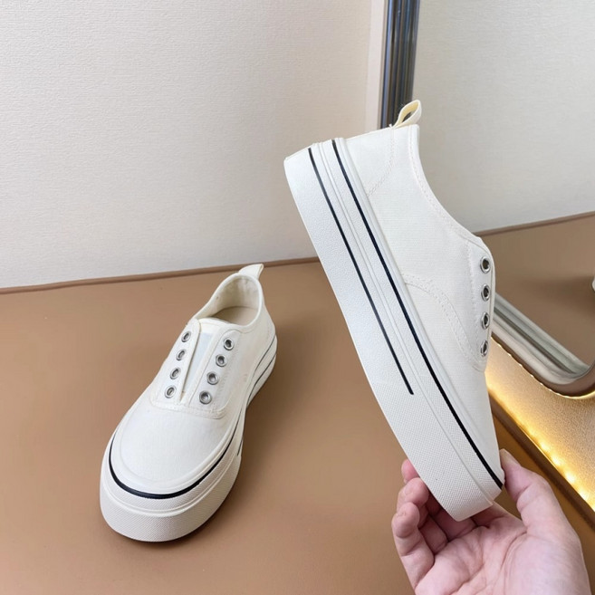 Makone 통굽 플랫폼 슬립온 여성슬림 캐쥬얼 슬립온 여름