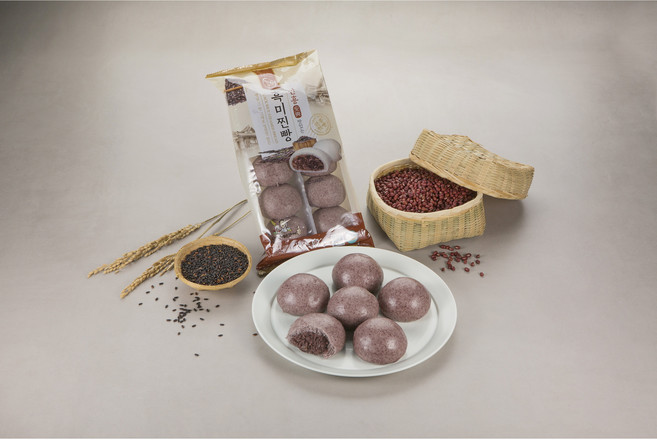 밀원본가 소화 잘되는 우리밀 흑미 안흥찐빵 500g (50g x 10개입) HACCP, 1개