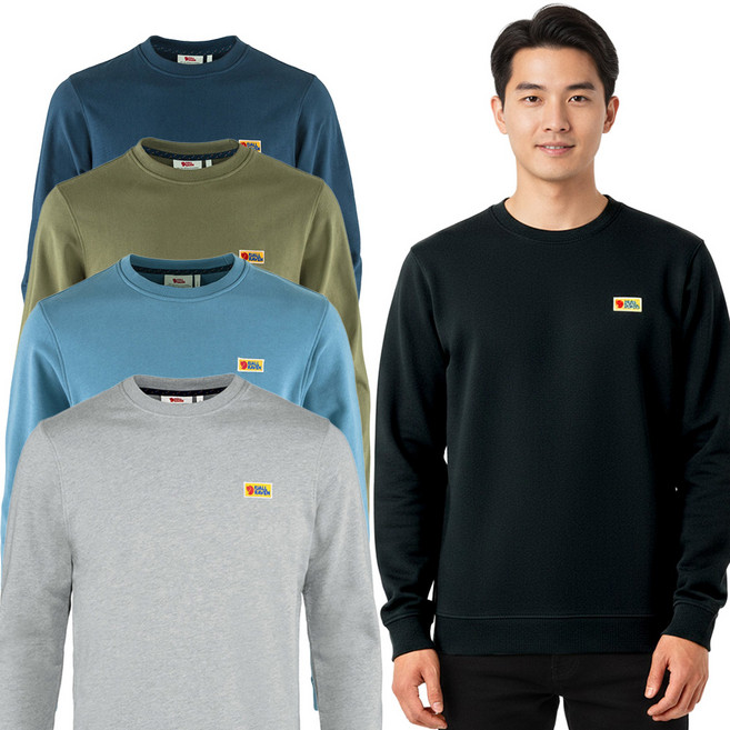 피엘라벤 남성 등산 캠핑 아웃도어 데일리 맨투맨 긴팔 티셔츠