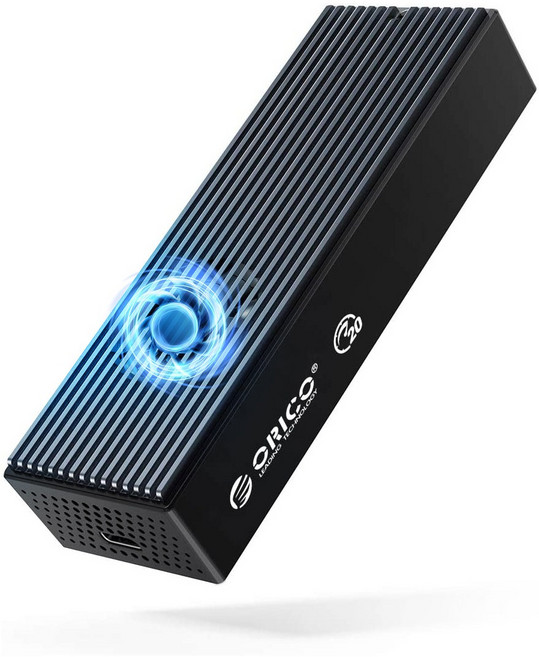 오리코 USB3.2x2 20Gbps NVMe M2 SSD 쿨러 케이스 M2PVC3-G20, 1개
