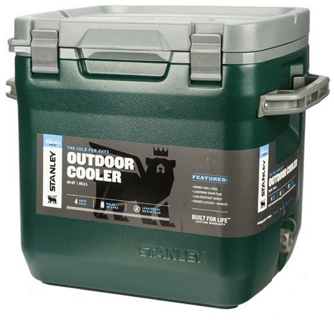 STANLEY 어드벤처 시리즈 아웃도어 쿨러 28.3L, 1개, 녹색