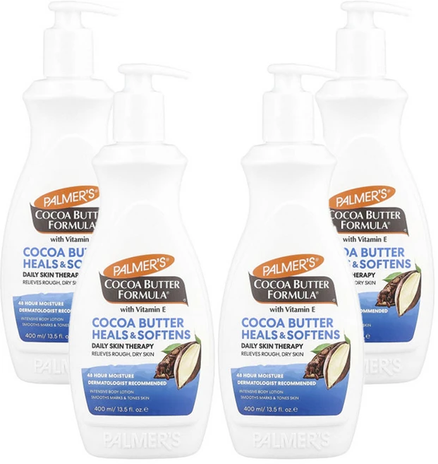 Palmers 파머스 바디로션 코코아 버터 포뮬라 비타민 E 함유, 400ml, 4개 - 쿠팡