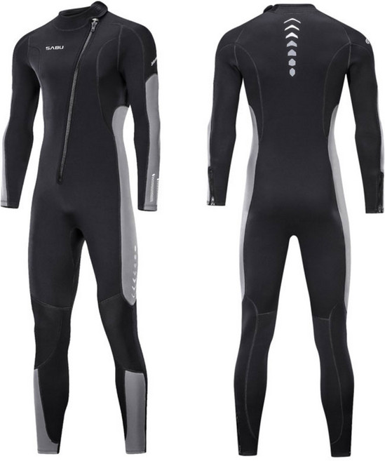 장사부 남성 여성 서핑수트 웻슈트 바다 수영 슈트 스쿠버다이빙, 남성블랙