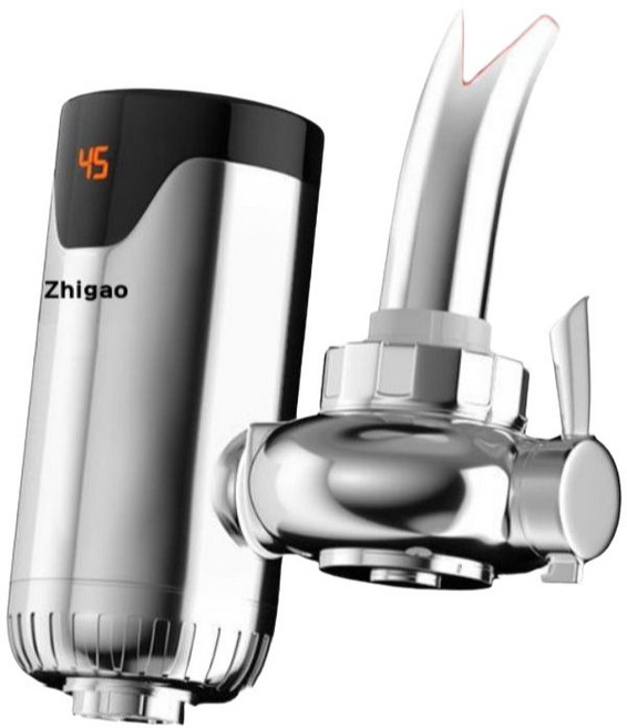 캠핑장 전기순간온수기 꼭지 온수 간편설치 샤워장 세트 샤워기, 3. 실버+누가보