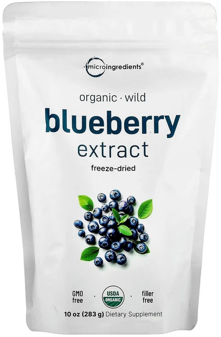 Micro Ingredients 동결 건조 블루베리 추출물 283g, Micro Ingredients, 유기농, 동결 건조, 1개 - 쿠팡