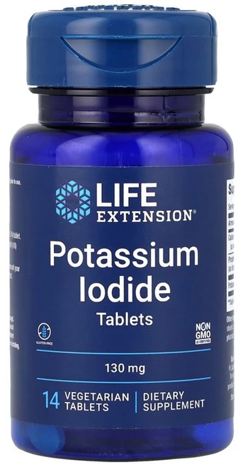 라이프익스텐션 요오드화 칼륨 정제 130mg 14정, 6개 - 쿠팡