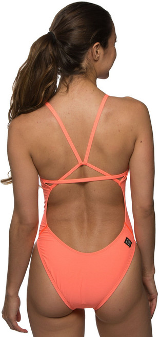 졸린 페리 원피스 수영복 파파야 Jolyn Perry Swim Onesie (solids) - Papaya