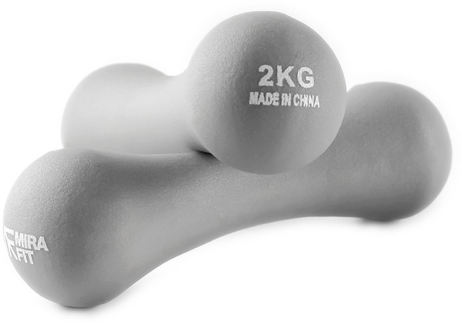 미라핏 네오프렌 미용아령 요가 필라테스, 2개, 2kg