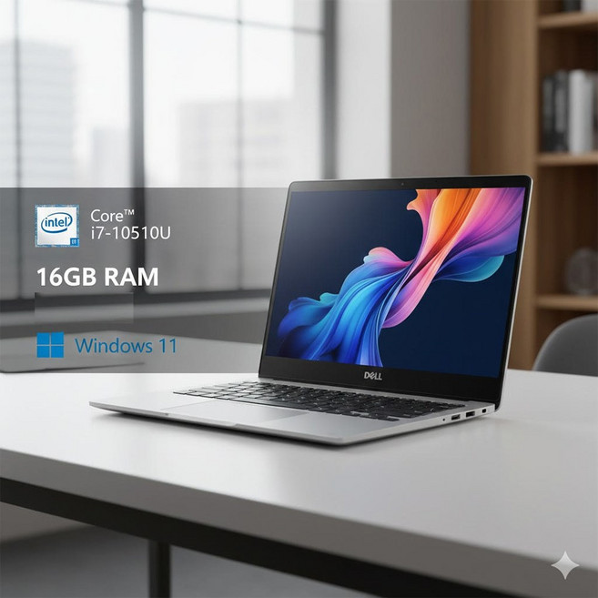 델 XPS 13 7390 i7-10510U 16GB 256GB SSD 13.3인치 윈도우11 초경량 노트북, XPS 7390 A급, WIN11 Pro, 실버