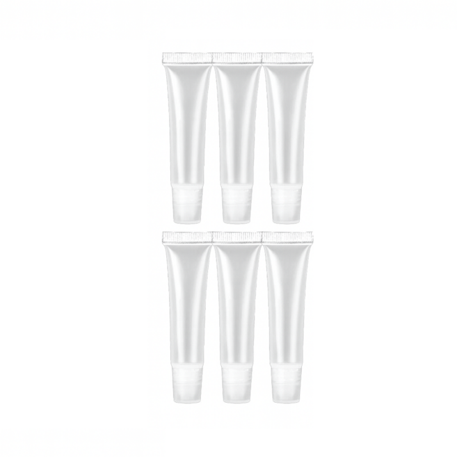 리버브 치약 소분용기 핸드크림 공병 20ml 깔대기 포함, 10개, 투명