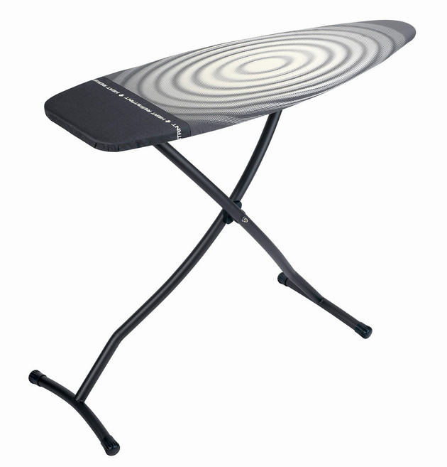 Brabantia XL Size D Ironing Board (53 x 18in) Heat 브라반티아 XL 사이즈 D 다리미판(53 x 18인치) 내열 주차 구역 검정색 프레임, 1개