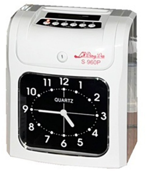 LIDINGDA 力頂達六欄位打卡機 內部音樂鈴 可以外接響鈴 自動移位 停電記憶功能, 1台, S960P指針型打卡鐘