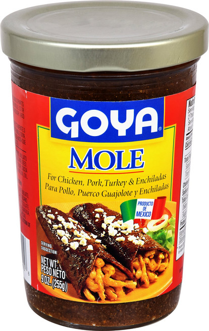 Goya Foods Mole 정통 멕시코 스타일 9온스 Goya Foods Mole 정통 멕시코 스타일 9온스, 1개, 255g