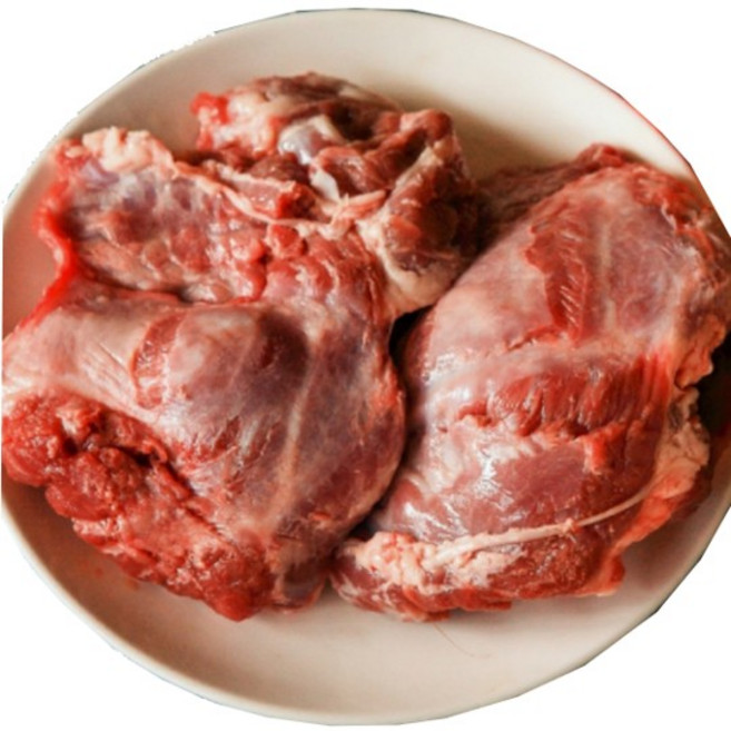 [행복미트] 돼지 볼살 특수부위 돼지고기 뽈살 수육 찜 국밥용 1kg+1kg 총 2kg [당일발송], 2개, 1kg