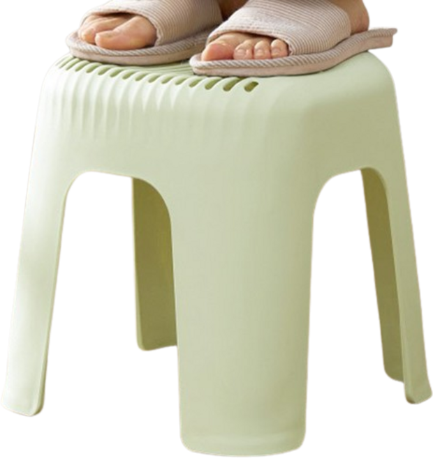 요양보호사가 판매하는 슬로우케어 노인 목욕의자 높이22cm 소형 편한의자, 그린, 1개