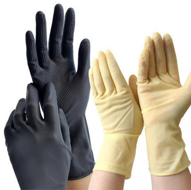 그레이거 잘 안찢어지는 라텍스 블랙 다용도 미용장갑 1세트(5매)/고무장갑, 그레이거 옐로우(5세트)-중(M), 1개