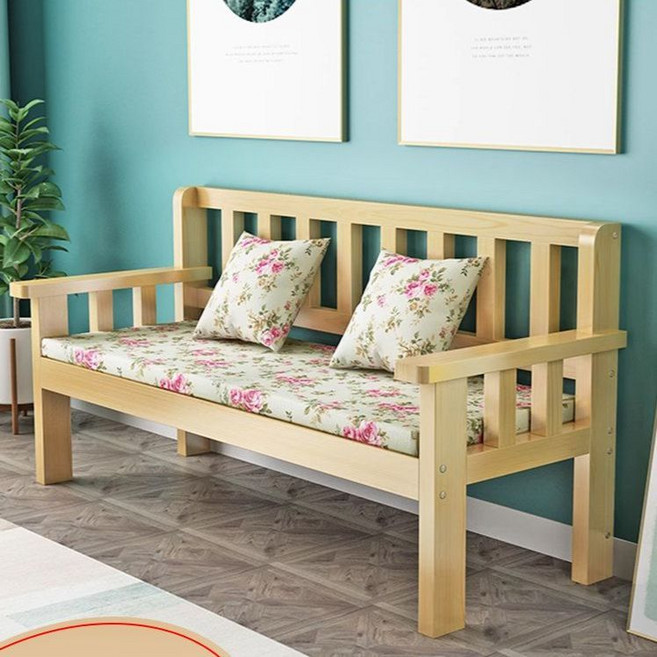 우드 원목 거실평상 데크 현관 평상소파 인테리어, 길이 120 바니시 쿠션