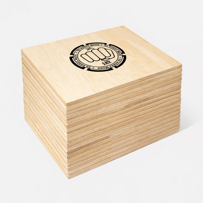 송판 태권도 격파용품 격파판 행사용 격파용 나무 6mm 75장, 75개